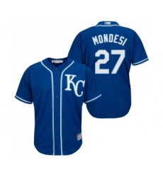 Men's Kansas City Royals #27 Raul Mondesi Replica Blue Alternate 2 Cool Base Baseball Jersey