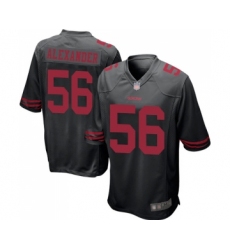 Men's San Francisco 49ers #56 Kwon Alexander Game Black Football Jersey