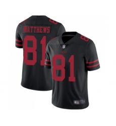 Youth San Francisco 49ers #81 Jordan Matthews Black Vapor Untouchable Limited Player Football Jersey