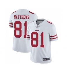 Youth San Francisco 49ers #81 Jordan Matthews White Vapor Untouchable Limited Player Football Jersey