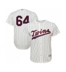 Men's Minnesota Twins #64 Willians Astudillo Replica Cream Alternate Cool Base Baseball Jersey