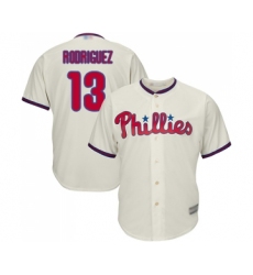 Men's Philadelphia Phillies #13 Sean Rodriguez Replica Cream Alternate Cool Base Baseball Jersey
