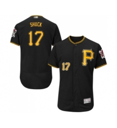 Men's Pittsburgh Pirates #17 JB Shuck Black Alternate Flex Base Authentic Collection Baseball Jersey
