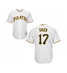 YoutYouth Pittsburgh Pirates #17 JB Shuck Replica White Home Cool Base Baseball Jersey