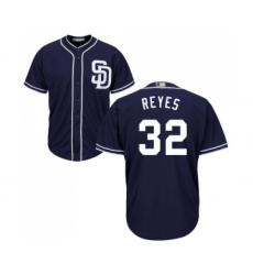 Men's San Diego Padres #32 Franmil Reyes Replica Navy Blue Alternate 1 Cool Base Baseball Jersey