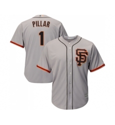 Youth San Francisco Giants #1 Kevin Pillar Replica Grey Road 2 Cool Base Baseball Jersey