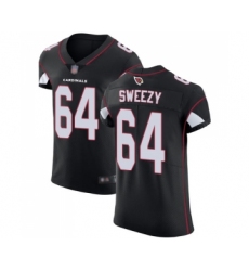 Men's Arizona Cardinals #64 J.R. Sweezy Black Alternate Vapor Untouchable Elite Player Football Jersey