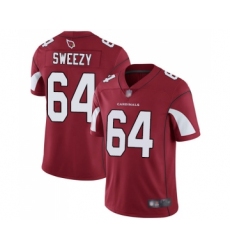 Men's Arizona Cardinals #64 J.R. Sweezy Red Team Color Vapor Untouchable Limited Player Football Jersey