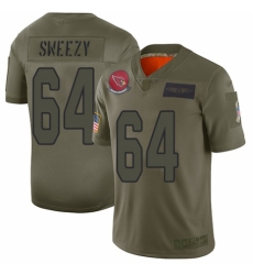 Women's Arizona Cardinals #64 J.R. Sweezy Limited Camo 2019 Salute to Service Football Jersey