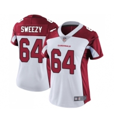 Women's Arizona Cardinals #64 J.R. Sweezy White Vapor Untouchable Limited Player Football Jersey