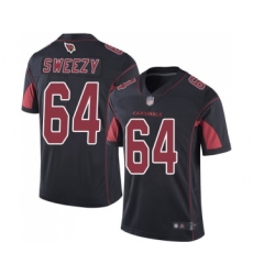 Youth Arizona Cardinals #64 J.R. Sweezy Limited Black Rush Vapor Untouchable Football Jersey