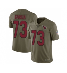 Youth Arizona Cardinals #73 Max Garcia Limited Olive 2017 Salute to Service Football Jersey