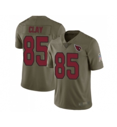 Youth Arizona Cardinals #85 Charles Clay Limited Olive 2017 Salute to Service Football Jersey