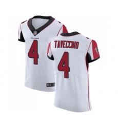 Men's Atlanta Falcons #4 Giorgio Tavecchio White Vapor Untouchable Elite Player Football Jersey