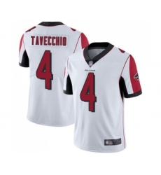Men's Atlanta Falcons #4 Giorgio Tavecchio White Vapor Untouchable Limited Player Football Jersey