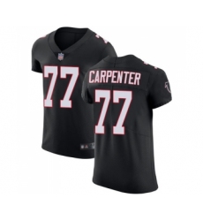 Men's Atlanta Falcons #77 James Carpenter Black Alternate Vapor Untouchable Elite Player Football Jersey