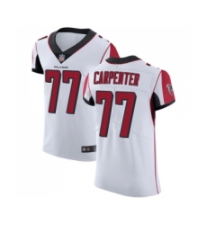 Men's Atlanta Falcons #77 James Carpenter White Vapor Untouchable Elite Player Football Jersey