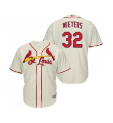 Youth St. Louis Cardinals #32 Matt Wieters Replica Cream Alternate Cool Base Baseball Jersey