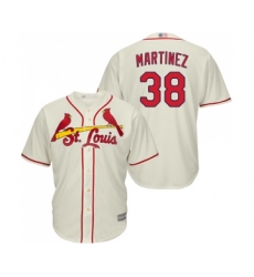 Youth St. Louis Cardinals #38 Jose Martinez Replica Cream Alternate Cool Base Baseball Jersey