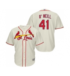 Men's St. Louis Cardinals #41 Tyler O Neill Replica Cream Alternate Cool Base Baseball Jersey