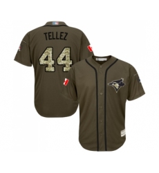 Men's Toronto Blue Jays #44 Rowdy Tellez Authentic Green Salute to Service Baseball Jersey