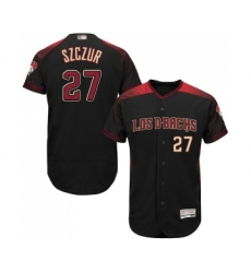 Men's Arizona Diamondbacks #27 Matt Szczur Black Alternate Authentic Collection Flex Base Baseball Jersey