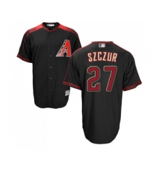 Men's Arizona Diamondbacks #27 Matt Szczur Replica Black Brick Alternate Home Cool Base Baseball Jersey