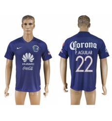 America #22 P.Aguilar Blue Soccer Club Jersey