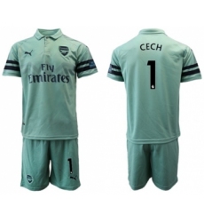 Arsenal #1 Cech Away Soccer Club Jersey