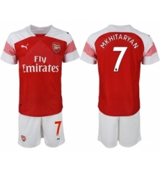 Arsenal #7 Mkhitaryan Home Soccer Club Jersey