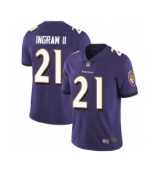 Men's Baltimore Ravens #21 Mark Ingram II Purple Team Color Vapor Untouchable Limited Player Football Jersey