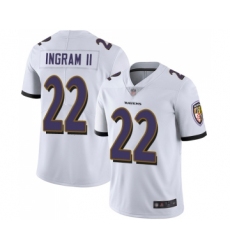 Youth Baltimore Ravens #22 Mark Ingram II White Vapor Untouchable Limited Player Football Jersey