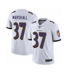 Men's Baltimore Ravens #37 Iman Marshall White Vapor Untouchable Limited Player Football Jersey