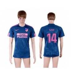 Atletico Madrid #14 Gabi Sec Away Soccer Club Jersey