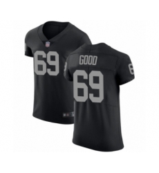 Men's Oakland Raiders #69 Denzelle Good Black Team Color Vapor Untouchable Elite Player Football Jersey