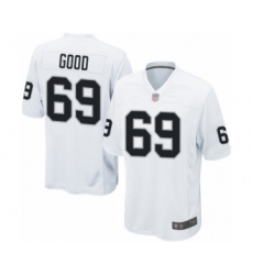 Men's Oakland Raiders #69 Denzelle Good Game White Football Jersey