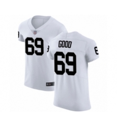 Men's Oakland Raiders #69 Denzelle Good White Vapor Untouchable Elite Player Football Jersey