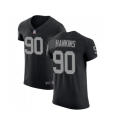 Men's Oakland Raiders #90 Johnathan Hankins Black Team Color Vapor Untouchable Elite Player Football Jersey