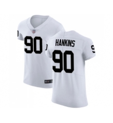 Men's Oakland Raiders #90 Johnathan Hankins White Vapor Untouchable Elite Player Football Jersey
