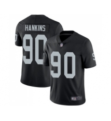 Youth Oakland Raiders #90 Johnathan Hankins Black Team Color Vapor Untouchable Limited Player Football Jersey