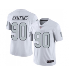 Youth Oakland Raiders #90 Johnathan Hankins Limited White Rush Vapor Untouchable Football Jersey
