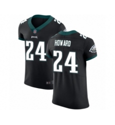 Men's Philadelphia Eagles #24 Jordan Howard Black Vapor Untouchable Elite Player Football Jersey