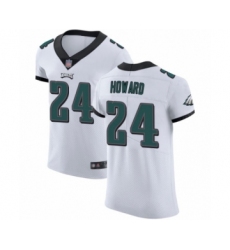 Men's Philadelphia Eagles #24 Jordan Howard White Vapor Untouchable Elite Player Football Jersey