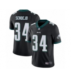 Men's Philadelphia Eagles #34 Andrew Sendejo Black Alternate Vapor Untouchable Limited Player Football Jersey