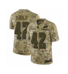 Youth Philadelphia Eagles #42 Andrew Sendejo Limited Camo 2018 Salute to Service Football Jersey