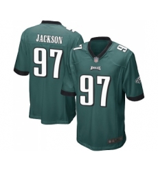 Men's Philadelphia Eagles #97 Malik Jackson Game Midnight Green Team Color Football Jersey