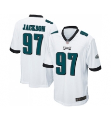Men's Philadelphia Eagles #97 Malik Jackson Game White Football Jersey