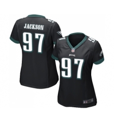 Women's Philadelphia Eagles #97 Malik Jackson Game Black Alternate Football Jersey