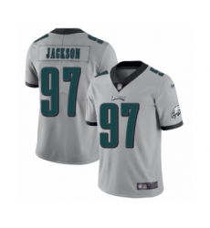 Women's Philadelphia Eagles #97 Malik Jackson Limited Silver Inverted Legend Football Jersey