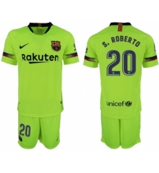 Barcelona #20 S.Roberto Away Soccer Club Jersey